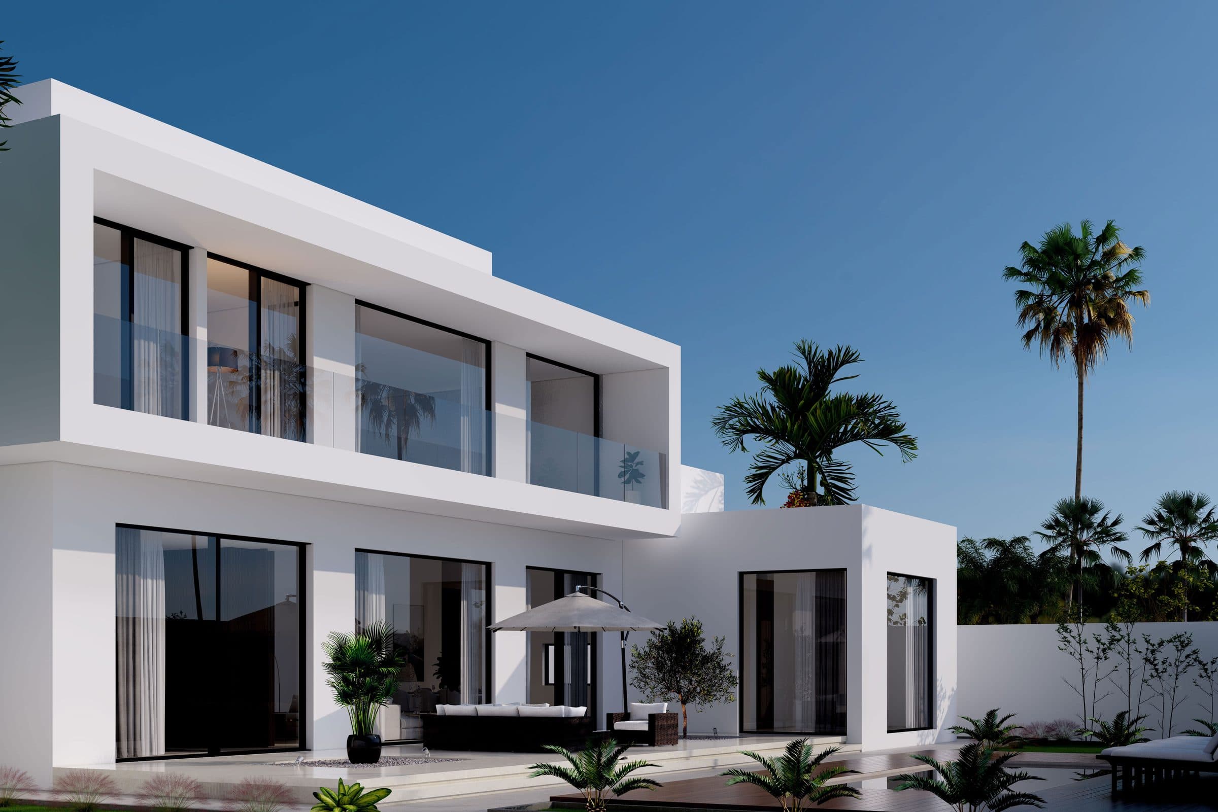 Design visualisation of the pool elevation in daylight, by LKYOOB