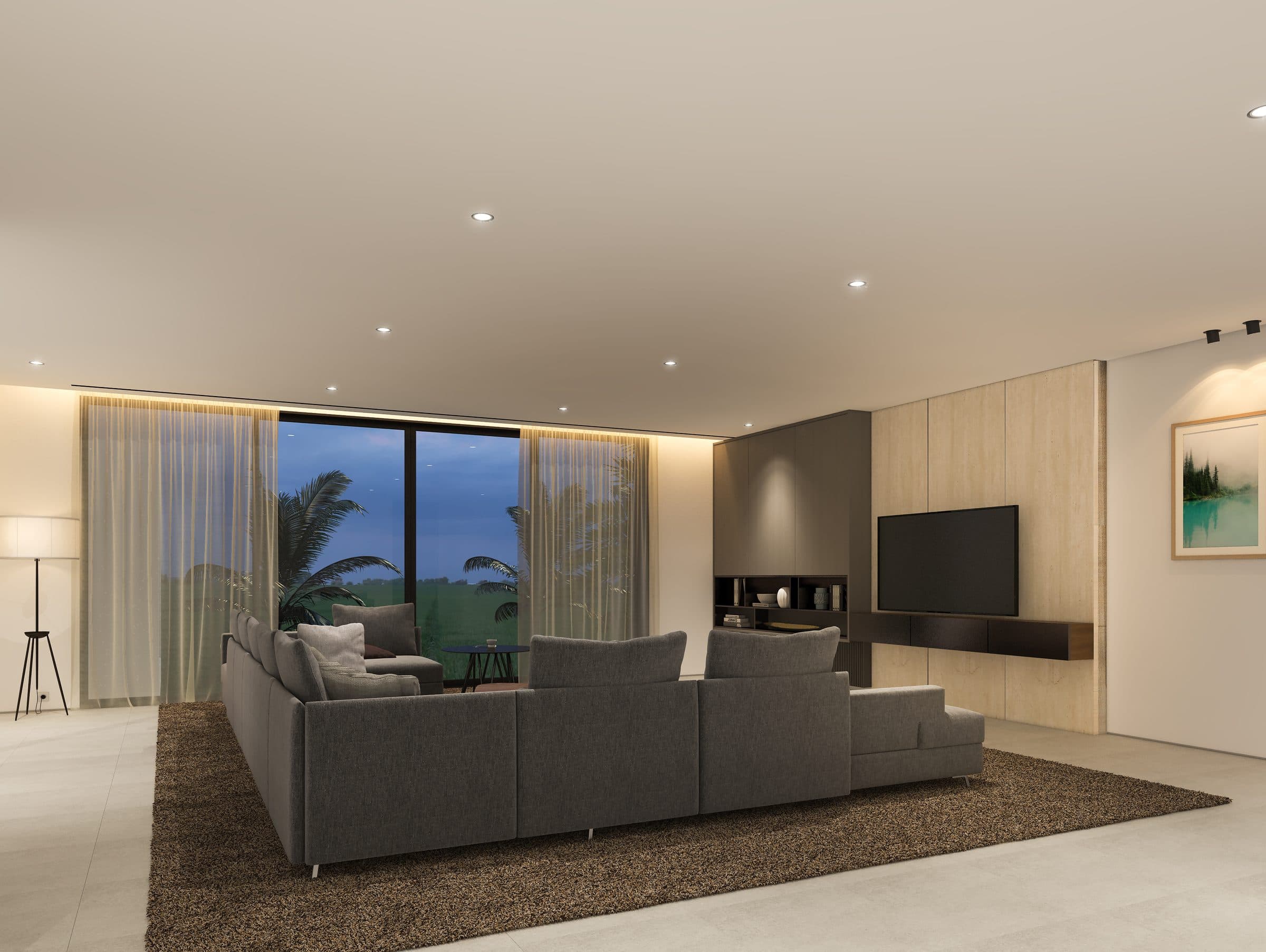 Design visualisation of the first-floor living room, by LKYOOB