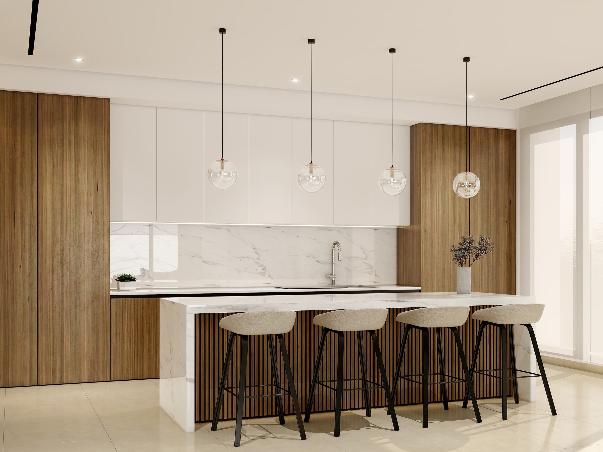 Design visualisation of the open pantry, by LKYOOB