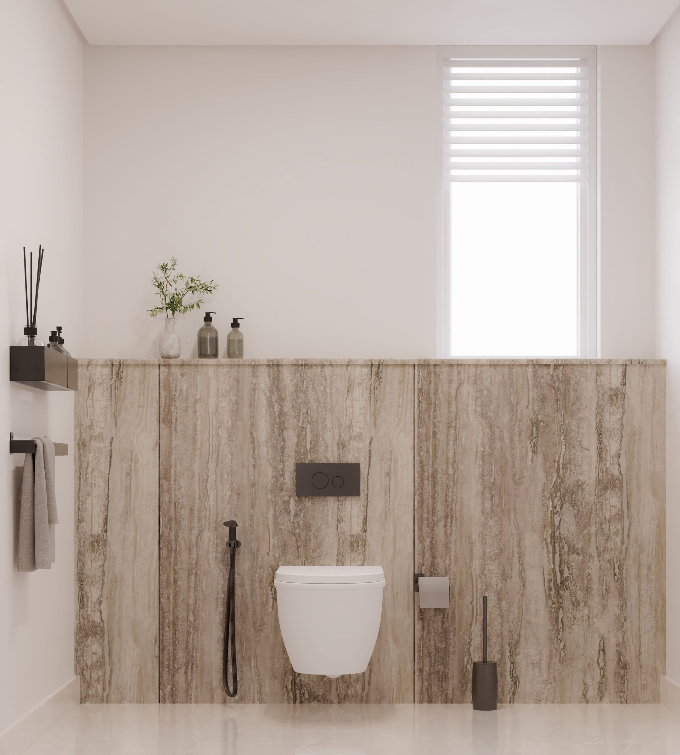 Design visualisation of the powder room, by LKYOOB